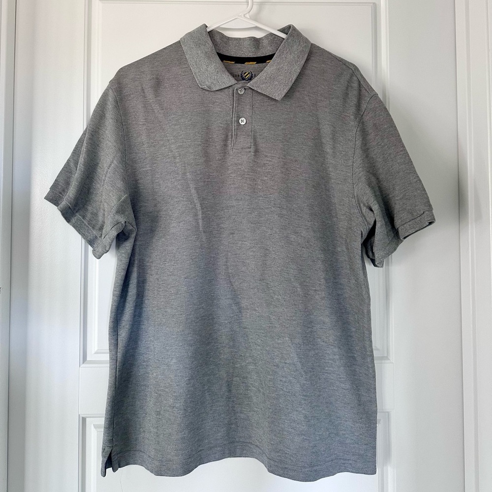 Club Room Men’s Gray Estate Golf Polo Shirt‎ Size Medium